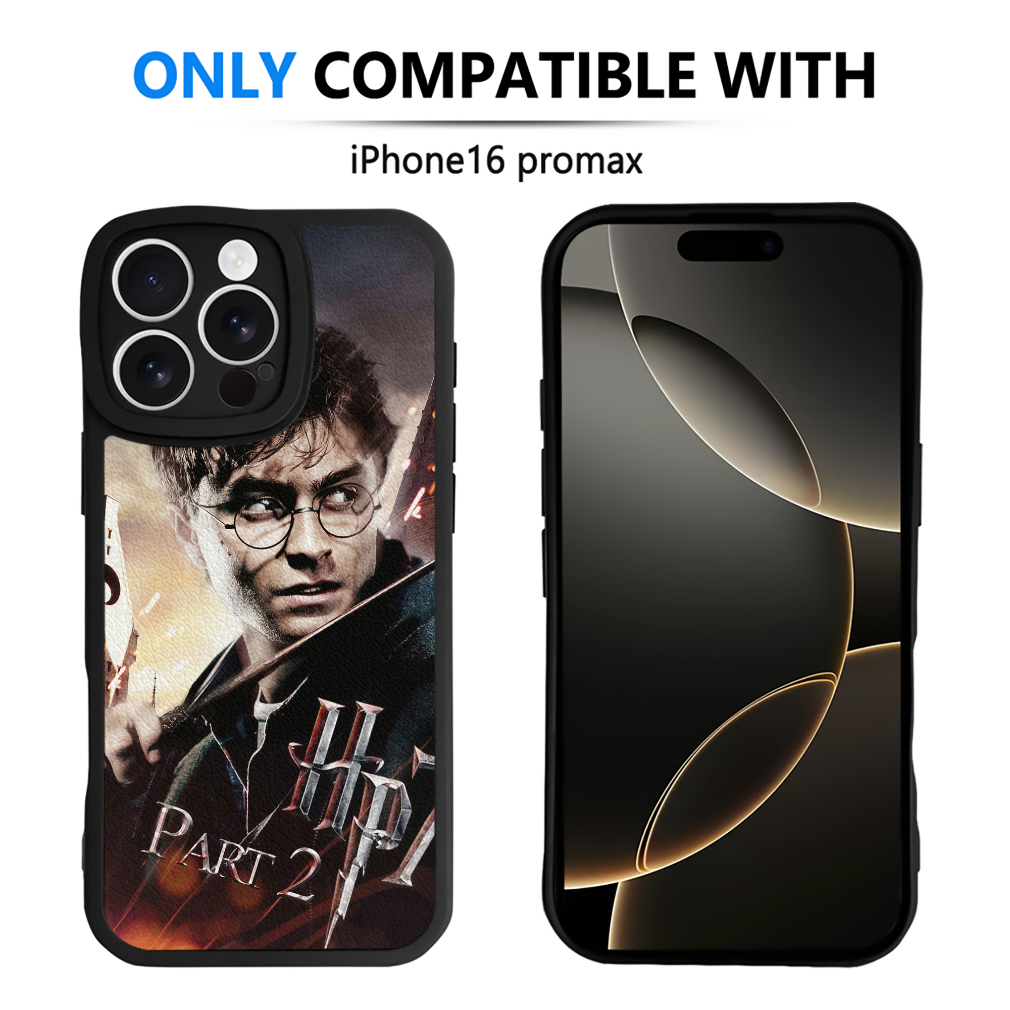（画像用） Harry Potter ハリー・ポッターシリーズ 【iPhone 16シリーズ対応】シリコンスマホケース（レザー調） 材質：シリコン